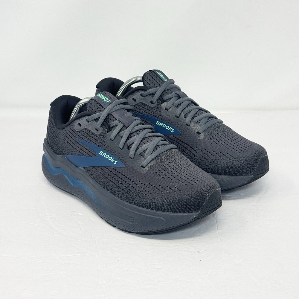 Brooks Ghost Max 2 Mens Running Walking Shoes Size 7.5 Wide 2E 1104312E081 Black - Picture 2 of 10